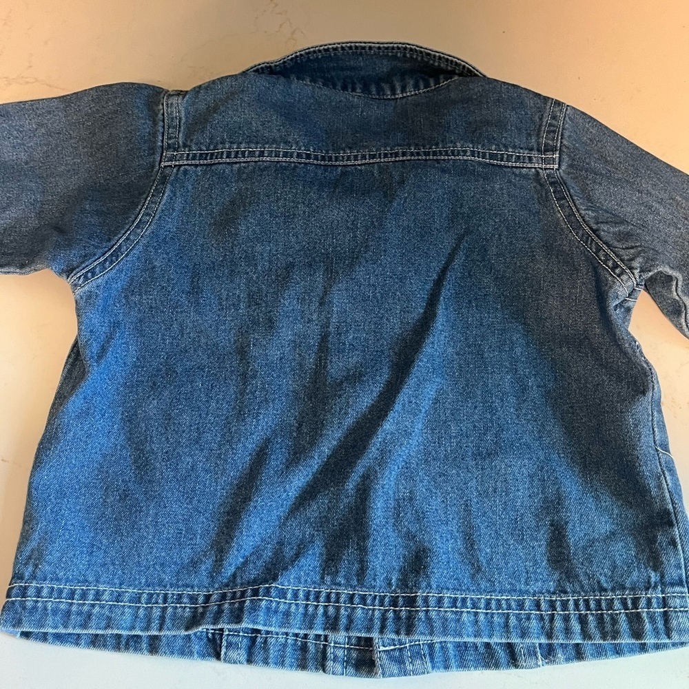 Infant Jean Jacket with Dinosaur Appliqué size 6-9 m - Picture 2 of 5